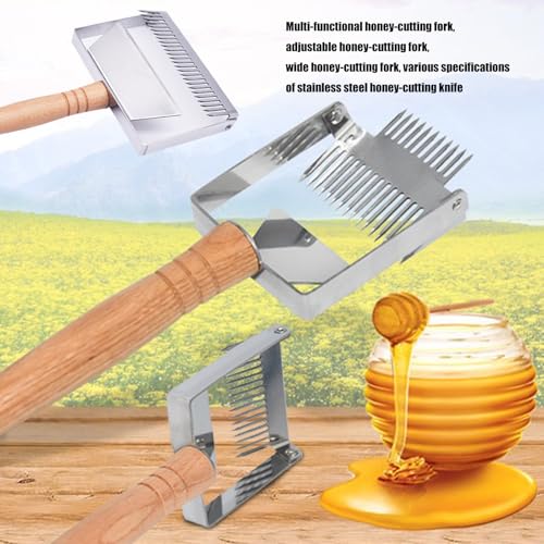 Beekeeping Tool Stainless Steel Uncapping Scraper for Smooth Process Uncapping Fork Shovel Tool - color: Thickening and widen