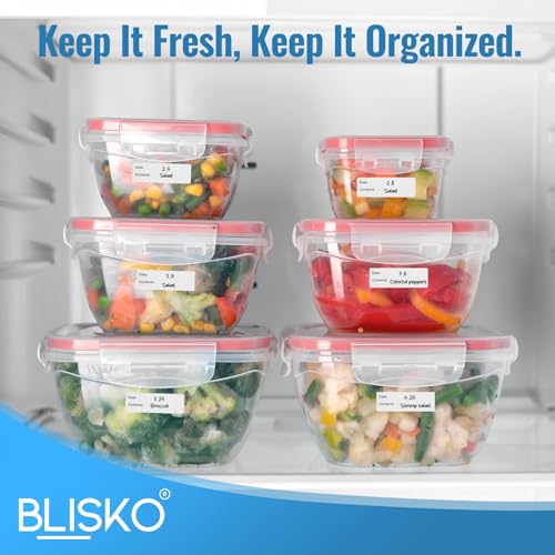 500 Pcs Freezer Labels, 1 x 3 Inch Refrigerator Food Label Stickers, No Residue, Easy Peel Off, Water & Oil Resistant, Labels for Food, Freezer Bags, Jars, and Containers - size: 500 Pcs Printed Labels (1 x 3 Inch)