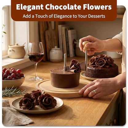 Cheese Curler Intended for Girolle – Stainless Steel Cheese Shaver & Slicer for Tête de Moine for Making Cheese Flowers – Curler Wheel Cutter for Charcuterie Boards & Chocolate (Base NOT Include)