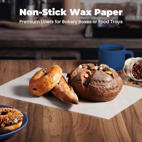 Fit Meal Prep [500 Pack] 15 x 10.75" Wax Paper Sheets for Food, Interfolded Precut Deli Pop Up Grease-Proof Sandwich Paper Wraps, Waterproof for Lunch, Food Basket, Microwave Cover, BBQ - size: 15 x 10.75"
