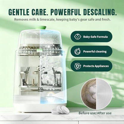 Baby Bottle Washer Descaling Tablet Remove Limescale 12 Count | Descaling tablet, Limescale removal, Mineral buildup, Baby bottle washer