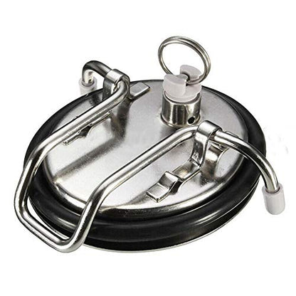 Cornelius 304 Stainless Steel Keg Lid with SS Pressure Relief Valve & New O-ring - color: Replacement Keg Lid
