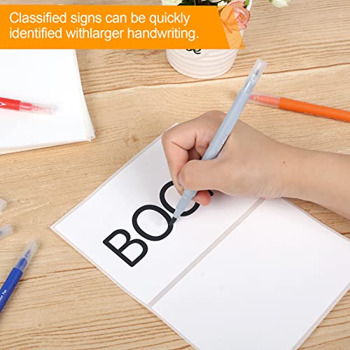 150 Pcs Labels for Storage Bins, 6 X 4 Inch Removable Labels for Storage Bins, Tear Resistant No Residue Storage Bin Label, Matte White Blank Box Label for School, Home, Business - size: 150 labels / 75 Sheets(6" x 4")