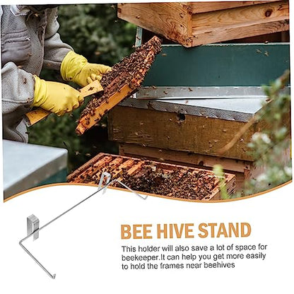 VICASKY 1pc Portable Bee Frame Holder Bee Hive Stand Beekeeping Supplies Easy Hanging Beehive Rack