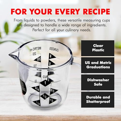 Chef Craft Select Plastic Measuring Cup, 1 Cup Capacity, Clear - size: 1 Cup