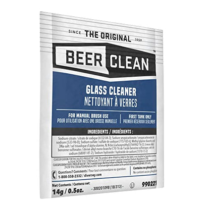 990221 Glass Cleaner for Manual Brushing, Restaurant Barware & Glass Cleaning System, Powder Packets, 0.5-Ounce (1 Packet) - size: 0.5 Ounce (Pack of 1)