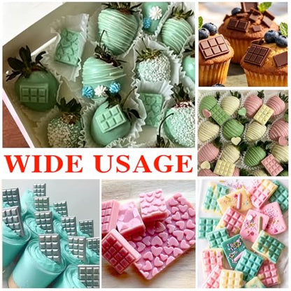 2 Pieces Silicone Break Apart Chocolate Moulds,Silicone Square Mold,Non-Stick Candy Chocolate Bar Mold,Reusable Candy Protein Silicone Chocolate Mold （A） - color: 2P
