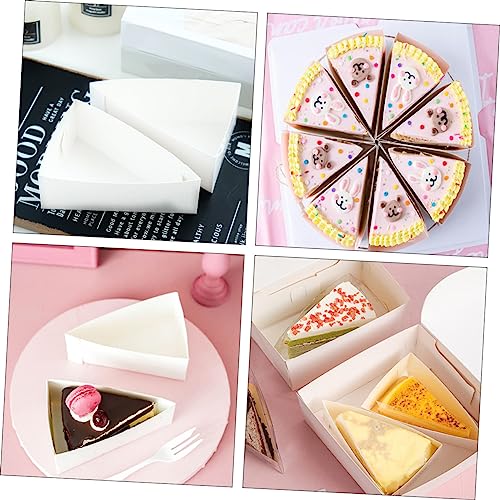 STOBAZA Dessert Storage Boxes 20 Pack Paper Cake Boxes Nonslip Base Ideal for Cheese Cake