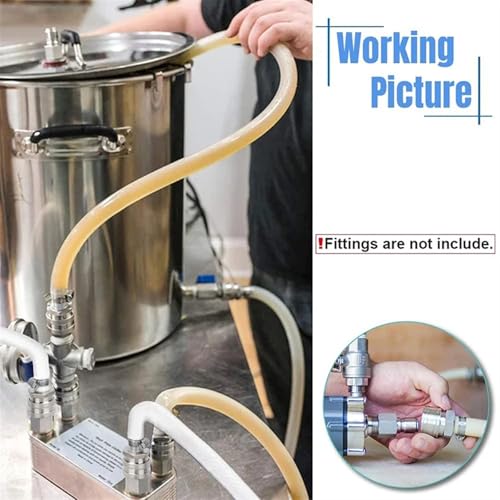 20/30/40 Plates Heat Exchanger Wort Chiller, Stainless Steel Counter Flow Chiller Bar Beer Cooler Tools(30 Plates B) - color: 30 Plates B