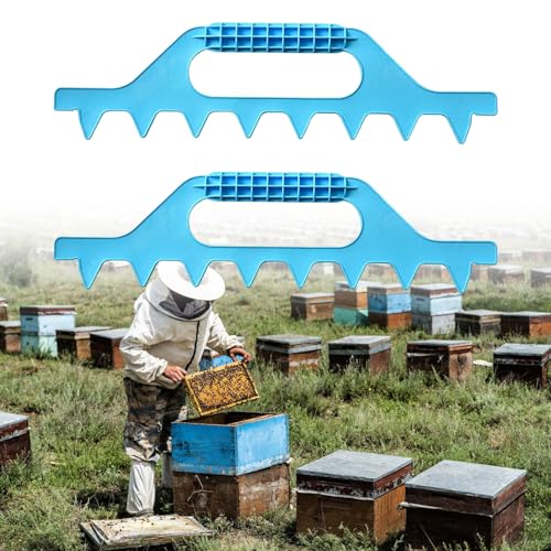 Professional 2 Pack Beekeeping Rakes Precise 7 Frame Spacers For Accurate Measurements Outdoor Hives Management Rakes