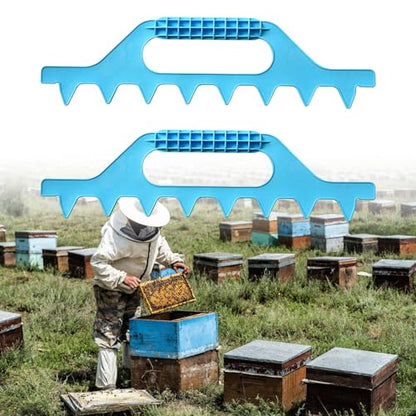Professional 2 Pack Beekeeping Rakes Precise 7 Frame Spacers For Accurate Measurements Outdoor Hives Management Rakes