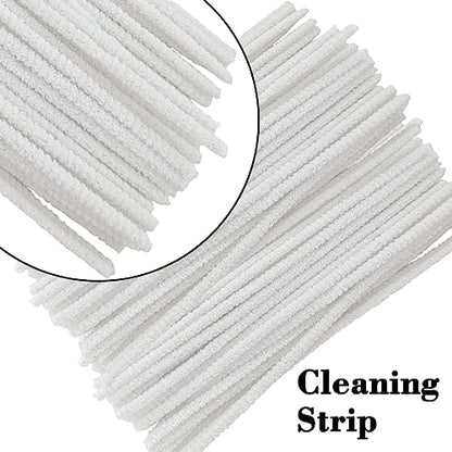 WAFJAMF Multifunctional Pipe Cleaning Kit,50 Pieces of Cleaning Strip 1 Pcs 3-in-1 Pipe Tamper Reamer and 5 Pcs Straw Brush - color: Pipe Cleaning Kit-56pcs
