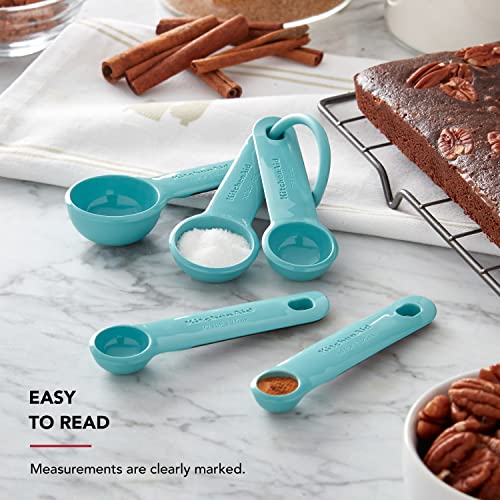 KitchenAid Measuring Spoons, Set Of 5, Aqua Sky - size: Set Of 5