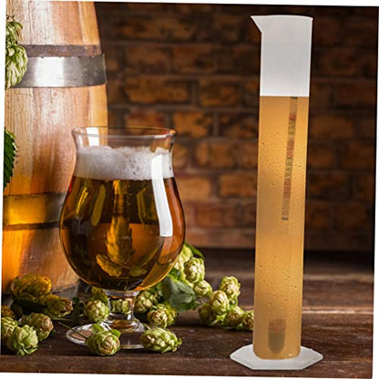 2 Sets Home Brew Hydrometer Kit Round Cylinder Triple Scale Alcohol Meter for Wine Making Beginners - color: 2