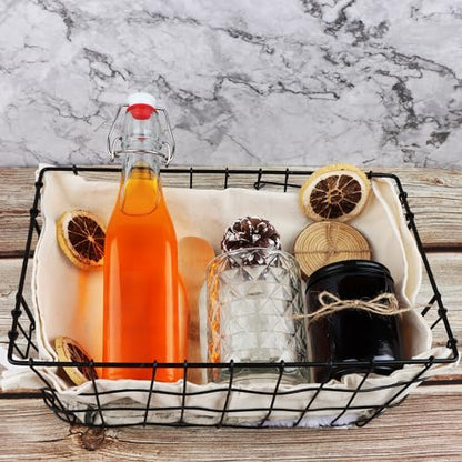 12 Pack 12oz Swing Top Glass Bottles, 375ML Square Bottles with Airtight Stoppers for Kombucha, Kefir, Vanilla Extract, Beer(Bonus Gaskets, Labels and Funnel) - size: 12oz
