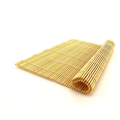 BambooMN 6X Natural Professional Grade Bamboo Sushi Making Rolling Mats 11.8" x 11.8", All Natural Bamboo - color: Natural, size: 11.8 Inch x 11.8 Inch