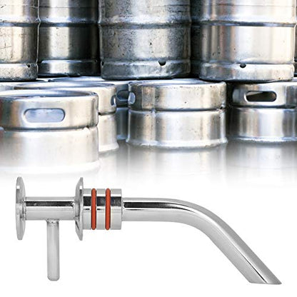 Yosoo Racking Arm Fermenter Accessories, Stainless Steel 1.5in Fermenter Racking Arm Accessories with Double O-Rings for Home Brewing