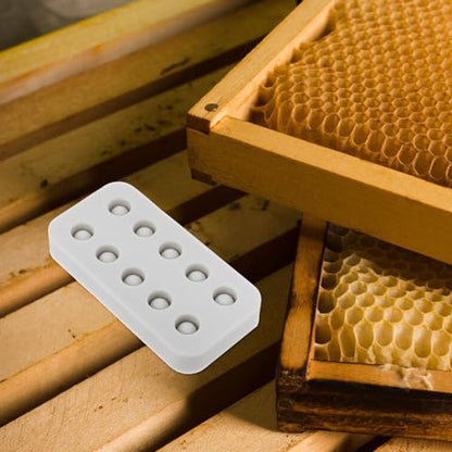 Abaodam Beekeeping Grafting Kit Silicone Wax Queen Cups Farm Tool Accessories for Queen Rearing Beekeepers Small Size Beeswax Mold