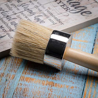 Mr. Pen Chalk & Wax Paint Brush, 2 Inch Round | Furniture Chalk Paint Brushes - size: 2 inch
