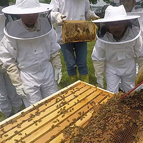 Luwint Kids Full Body Ventilated Beekeeping Suits - Sting Proof Bee Beekeeper Suit with Protective Gloves (3'6''-3'11'' Height) - size: Small/3'6''-3'11'' Height