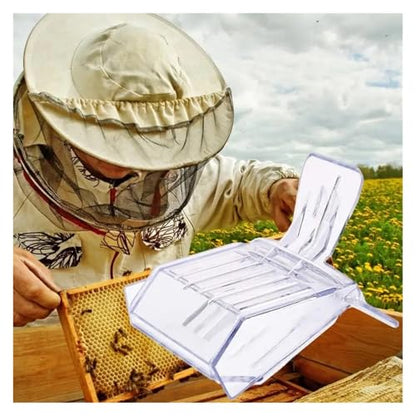 16pcs Bee Queen Cage Transparent Plastic Clip Catcher Box Clamp Beekeeping Equipments Beekeeper Equip