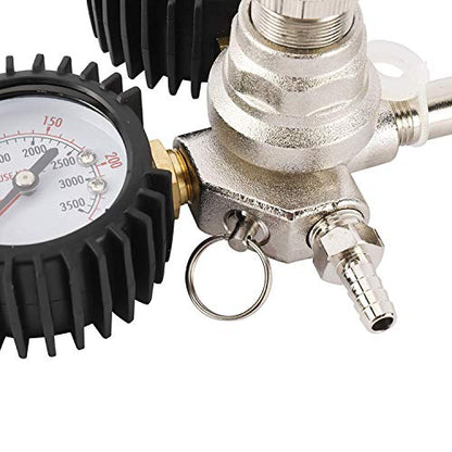 YaeBrew Dual Gauge CO2 Regulator for Draft Beer Homebrew Kegerator CGA320