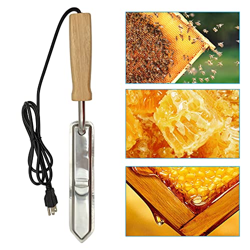 Electric Bee Honey Uncapping Knife Stainless-Steel Constant Temperature Bee Knife Scraper Honey Extractor Beekeeping Equipment Tools