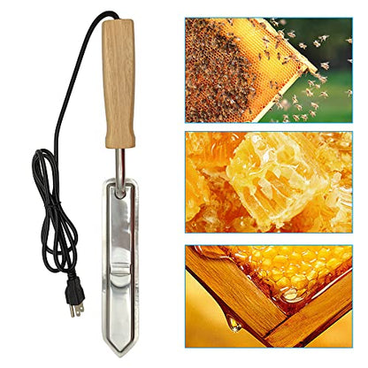 Electric Bee Honey Uncapping Knife Stainless-Steel Constant Temperature Bee Knife Scraper Honey Extractor Beekeeping Equipment Tools