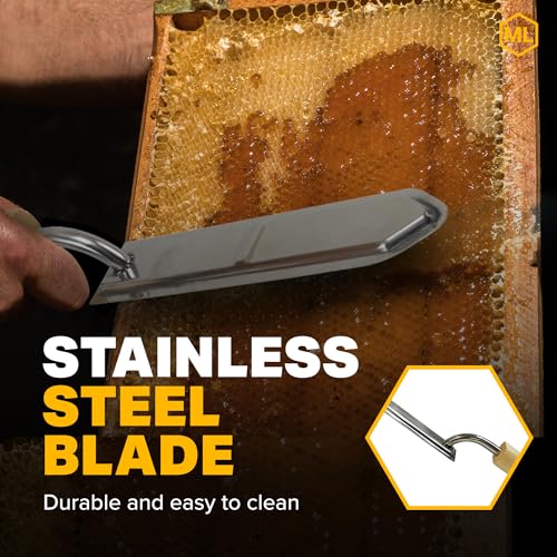 Mann Lake Electric Uncapping Knife, 120V, Stainless Steel Blade with Thermostat for Optimal Heating, Quick Heating, Ergonomic Grip, Uncap Honeycomb Frames Efficiently and Maximize Honey Harvest