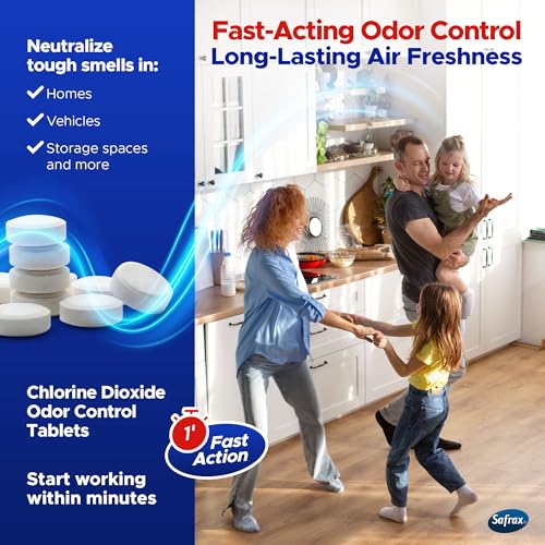 DISIN-CLO2 Multi-Purpose Instant Chlorine Dioxide Tablets – Fast-Acting Cleaning & Deodorizing Tablets for Home, Kitchen & Travel – Freshness Booster for Surfaces, Water Containers & Everyday Use