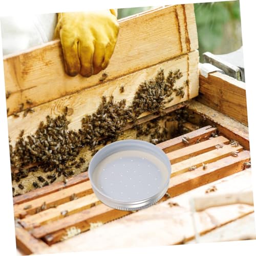 Levemolo 6-Pack Iron Bee Waterer Bee Drinking Feeder for Beekeepers Easy Hive Entrance Feeder Syrup Water Dispenser for