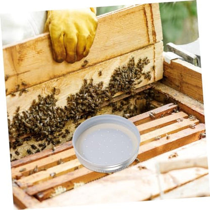 Levemolo 6-Pack Iron Bee Waterer Bee Drinking Feeder for Beekeepers Easy Hive Entrance Feeder Syrup Water Dispenser for