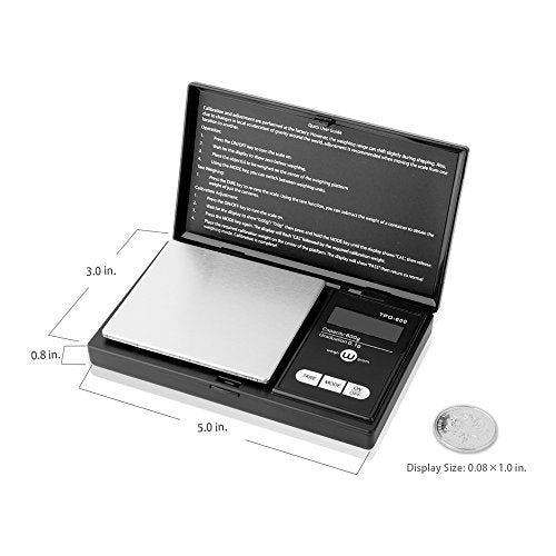 Weigh Gram Scale 600g x 0.1g,Pocket Scale, Digital Jewelry Scale, Food Scale, Kitchen Scale, Digital Pocket Scale - size: 600g / 0.1g (Standard)