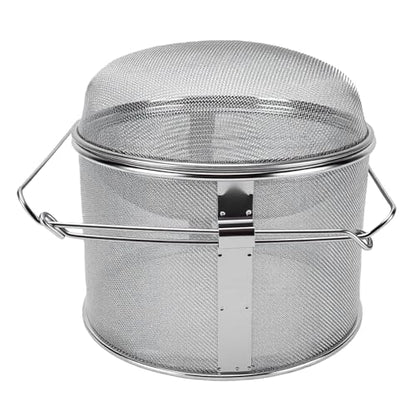 Beekeeping Tools Steel Double Mesh Filter, Dual Layer Honey Sieve for Beekeeping Wax Honey Strainer,304 Stainless Strainer