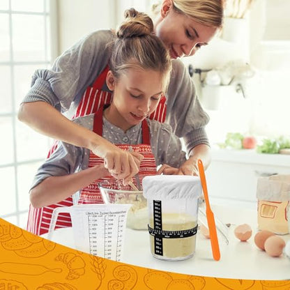 Sourdough Starter Jar, Sourdough Jar Wide Mouth, Sourdough Starter Kit, Sourdough Starter Jars Glass Easy Fermentation, Reusable 27 oz Sourdough Bread Baking Supplies for Bakery Lover - color: Jar