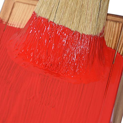 Chalk and Wax Paint Brush, Large 2-in-1 Round Natural Bristles Painting Tool for DIY Furniture, Stencils, Home Decor, Wood Projects, Wax Finishing