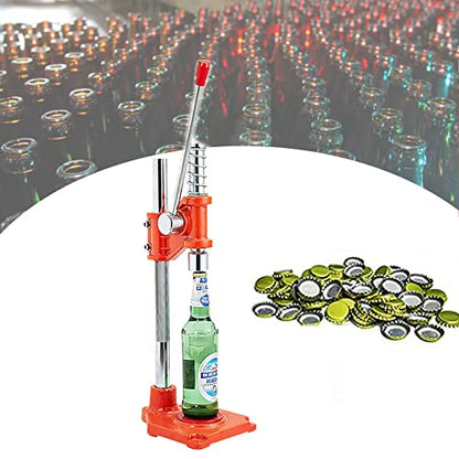 Bench Beer Bottle Capper, Manual Bottle Cap Sealing Capping Machine with Auto Lever for Homebrew Beer Bottle Capping for Homebrew Beer & Soft Drinks