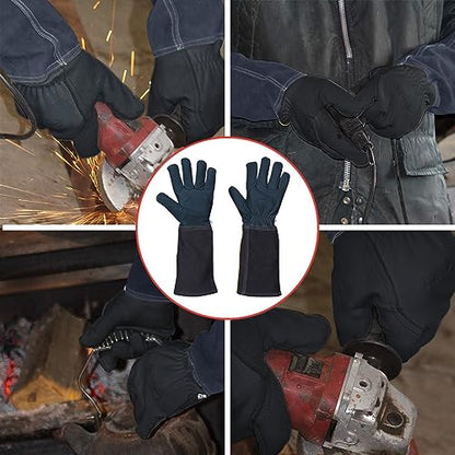 Suse's Kinder Welding Gloves Mig Tig Available in Sizes: XS, Small, Medium, Large, Xl, XXL, XXXL - color: Black, size: XX-Large
