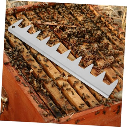 Abaodam Deck Spacer Tool for Beekeeping Beehive Frame Spacer Sturdy Stainless Steel Tool