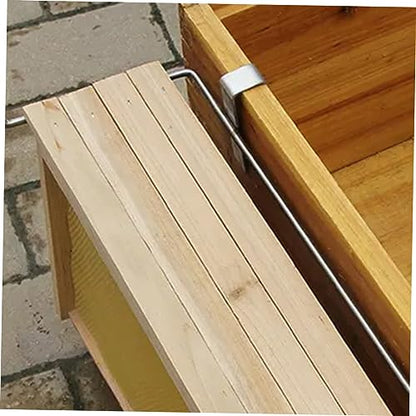 Stainless Steel Beekeeping Frame Holder Sturdy Beehive Storage Rack for Frame Access 3pcs Beehive Support Bracket for Beekeeper Tools