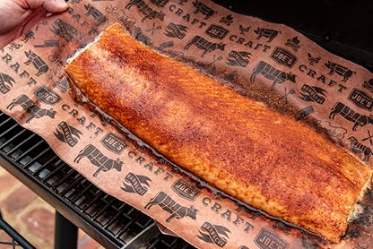 Oklahoma Joe’s Peach Butcher Paper – 18‑in x 100‑ft Roll, Made in USA, Heat‑Resistant & Breathable BBQ Wrapping Paper for Smoking Meats - size: 18-in x 100-ft