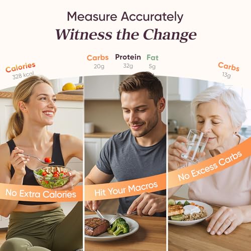 Cosori Smart Food Scale with Nutritional Calculator, USB Rechargeable, 11lb | AI Food Scan, Barcode Scan, 50 Food Preload, Free APP with 19 Nutrients, Calorie & Macro Tracking for Weight Loss