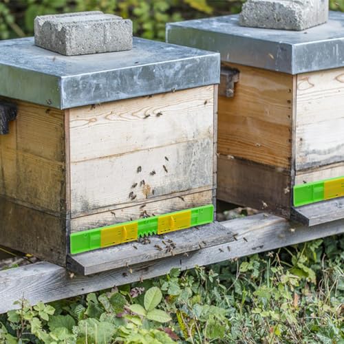 6 Pack Bee Hive Entrance Reducer Beehive Entrance Gates Bee Hive Plastic Reducer Guards Bee Hive Mouse Guard Beehive Tool Beekeeping Supplies for Professional Beekeeper or Beginner, Length 14.76 Inch - size: Entrance Reducers-6 Pack