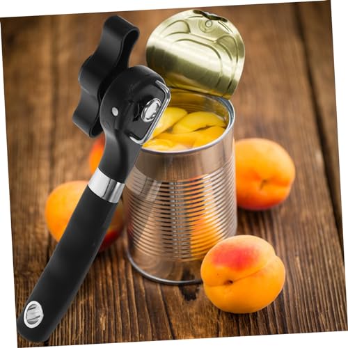Stainless Steel Can Opener Kitchen Tin Opener Jar Opener for Weak Hand Stainless Steel Tin Opener Bottle Punch Manual Can Opener Jar Opener for Seniors Can Lifter Handheld Mason