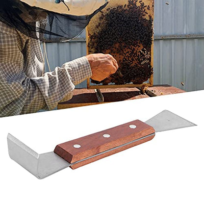 Hives Scraper Tool, Frame Lifter and Scraper Stainless Steel Hives Tool Beekeepers J Hook Beekeeping Equipment for Beekeepers
