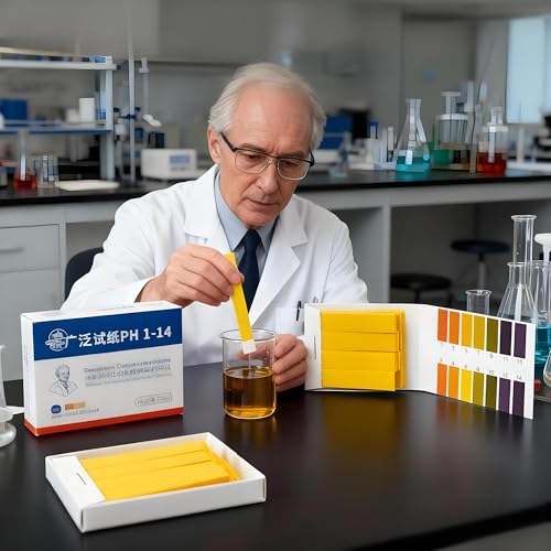 TISMART 4 Pack pH Test Strips Accuracy 1, 320 PCS pH.1-14 and 1 PCS Dropper Color Card for Lab,DIY,Science,Food, Soap Making,Water, Pools,Kombucha,Soil,Fish Tank, Pond,Cosmetics,Brewing