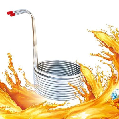 Stainless Steel Spiral Cooling Coil Immersion Chiller for Home Hotel Restaurant Kitchen 8M