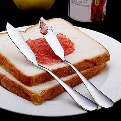 PEPAXON Butter Knife Butter Spreader Cheese Slicer Stainless Steel Ergonomic Handle 14.5x2cm