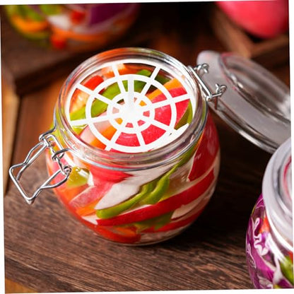 5Pcs Multifunctional Pickle Press Tool Fermentation Weights for Wide Mouth Jars for Pickled Vegetables Kimchi User-friendly Design for Home Outdoor Use