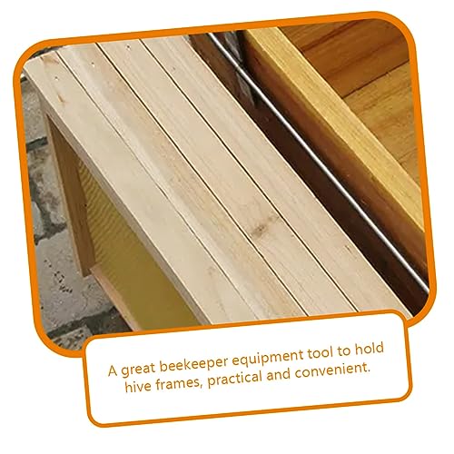 Stainless Steel Beekeeping Frame Holder Sturdy Beehive Storage Rack for Frame Access 3pcs Beehive Support Bracket for Beekeeper Tools